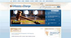 Desktop Screenshot of citizensincharge.org