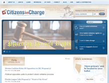 Tablet Screenshot of citizensincharge.org